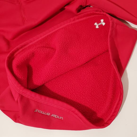 Under Armour Womens Storm 1 Hot Pink 1/4 Zip Fleece Lined Pullover Size S Active - Picture 8 of 11
